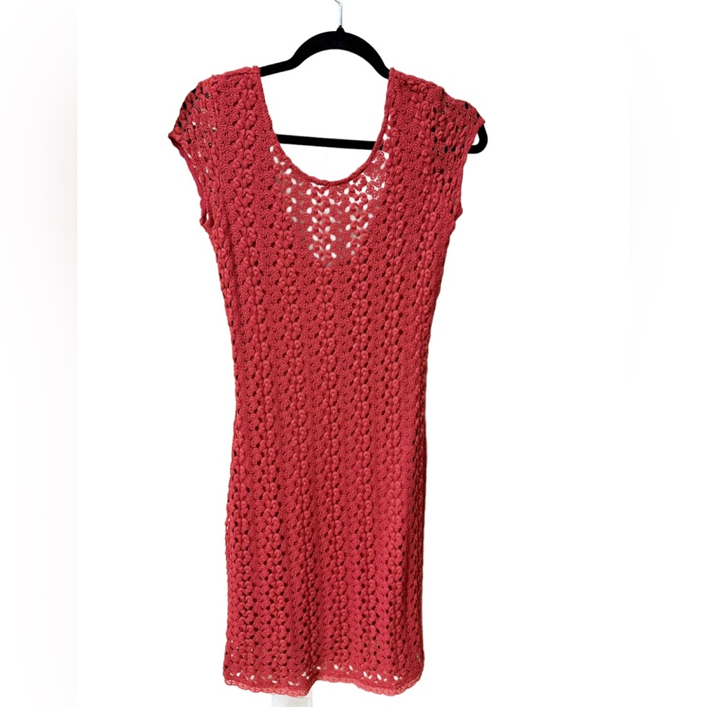 Free People - Red Crochet Dress